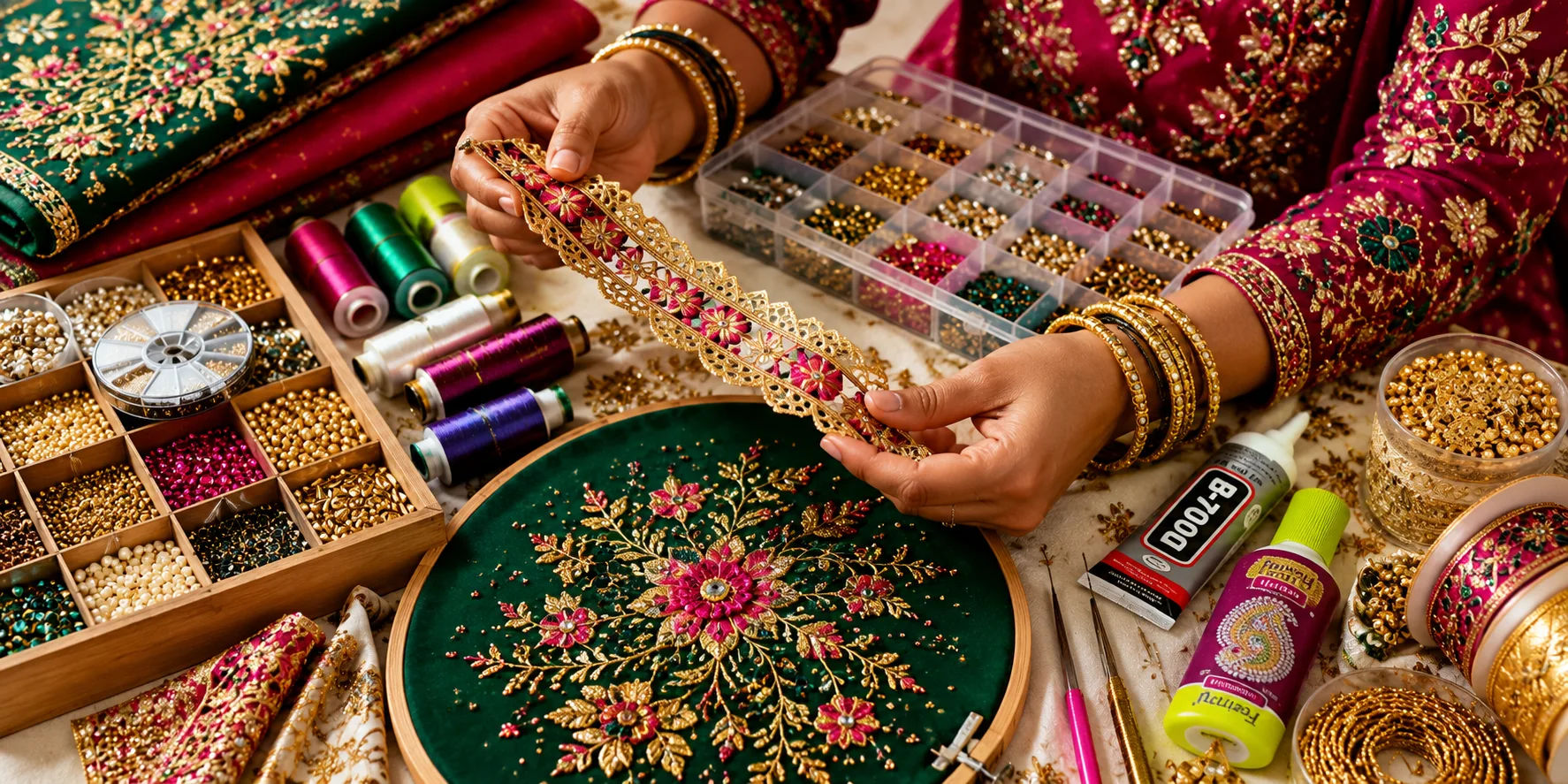 Essential Aari Embroidery Materials Every Beginner Should Have